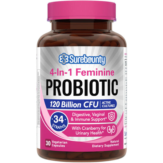 Hero image for Surebounty Probiotics for Women – 120B CFU, 34 strains, 30-count
