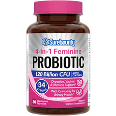 Hero image for Surebounty Probiotics for Women – 120B CFU, 34 strains, 30-count