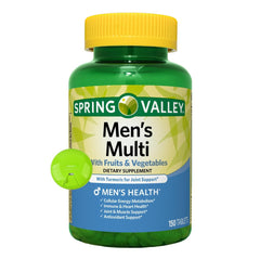 Bottle of SUREFECT Spring Valley Men's Multivitamin with 150 tablets