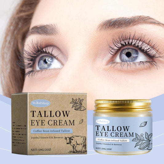 SURORAIN coffee extract eye cream close-up shows rich nourishing texture.