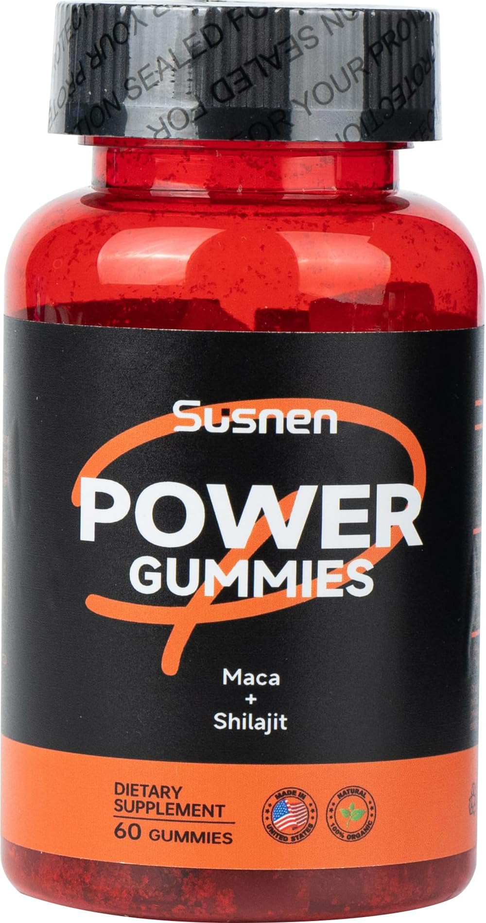 Susnen Power Gummies bottle front label