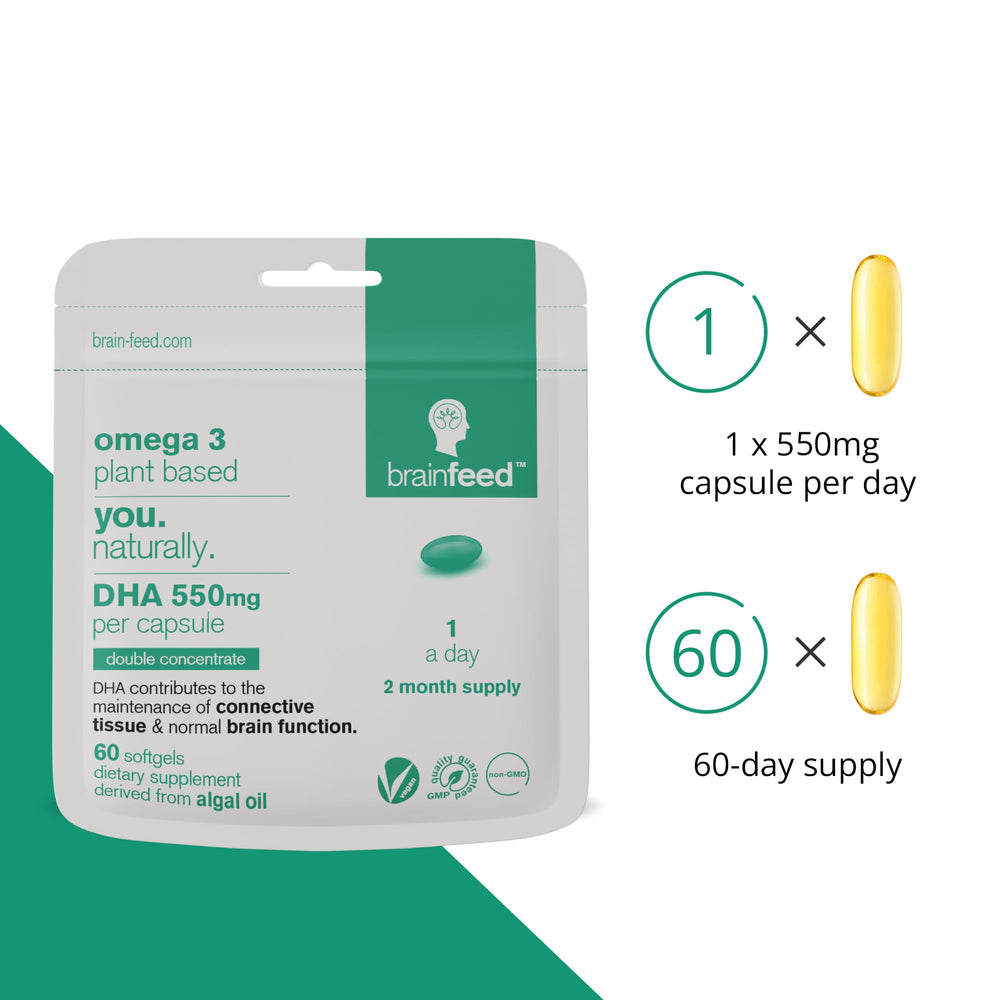 Sustainable algae-derived DHA supplement