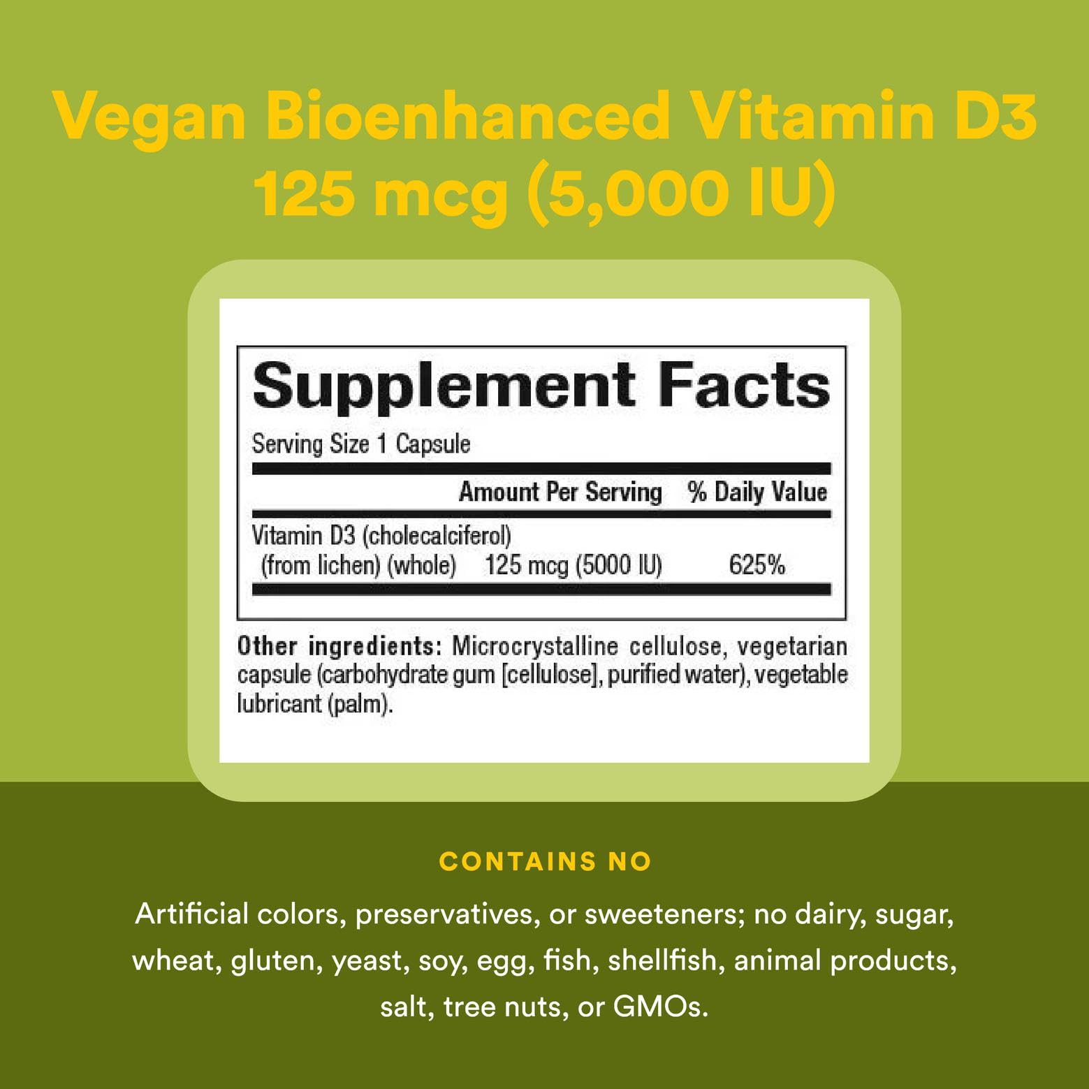 Sustainably harvested lichen used in Vitamin D3 formula