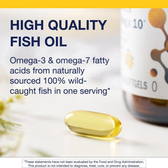 Sustainably sourced cold-water fish oil illustration