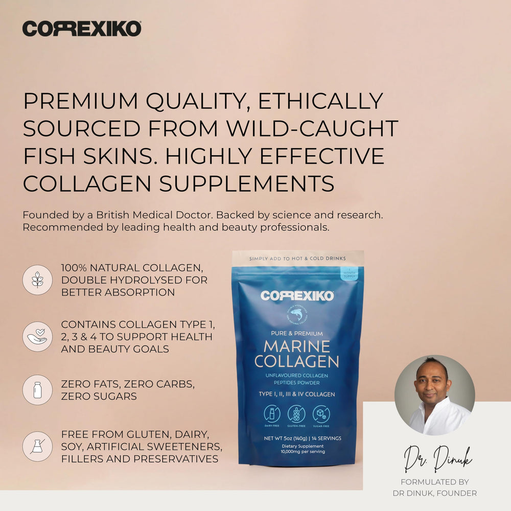 Sustainably sourced marine collagen from wild-caught deep-sea fish