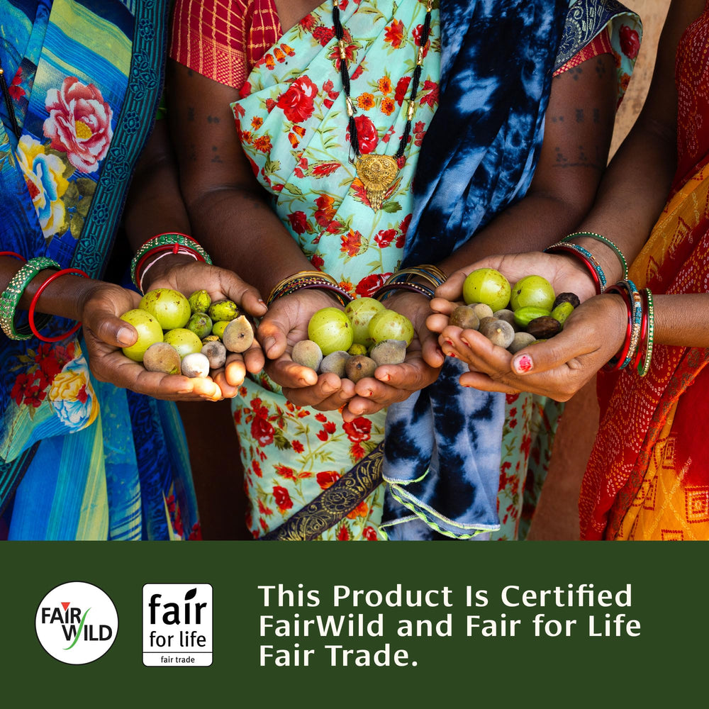 Sustainably sourced organic herbs for Triphala