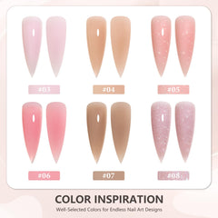 SUTOKAKA poly nail gel kit durable-wear formula for long-lasting manicures.