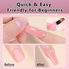 SUTOKAKA slip solution helps glide and cleanse poly gel for smooth shaping