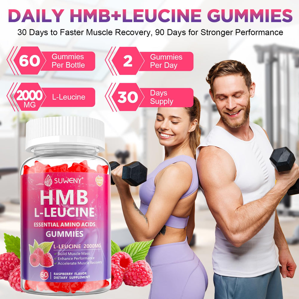 Packaging with ingredients: L-Leucine, HMB, electrolytes