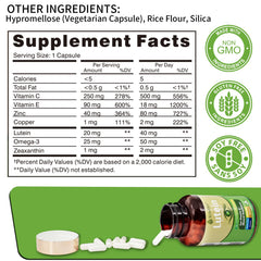 SUWENY Lutein Eye Vitamins label