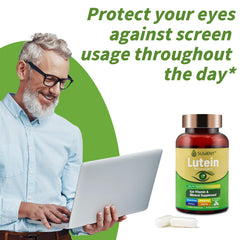 Vegan, non-GMO label on SUWENY Lutein packaging