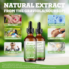 2ml serving of SUWENY Soursop Graviola Liquid Drops