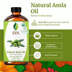 SVA Organic Amla Oil packaging
