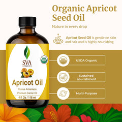Dropper cap and bottle of SVA Apricot Seed Oil