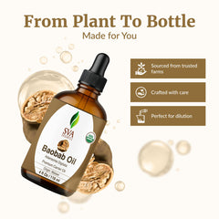 Baobab Oil application on face and skin