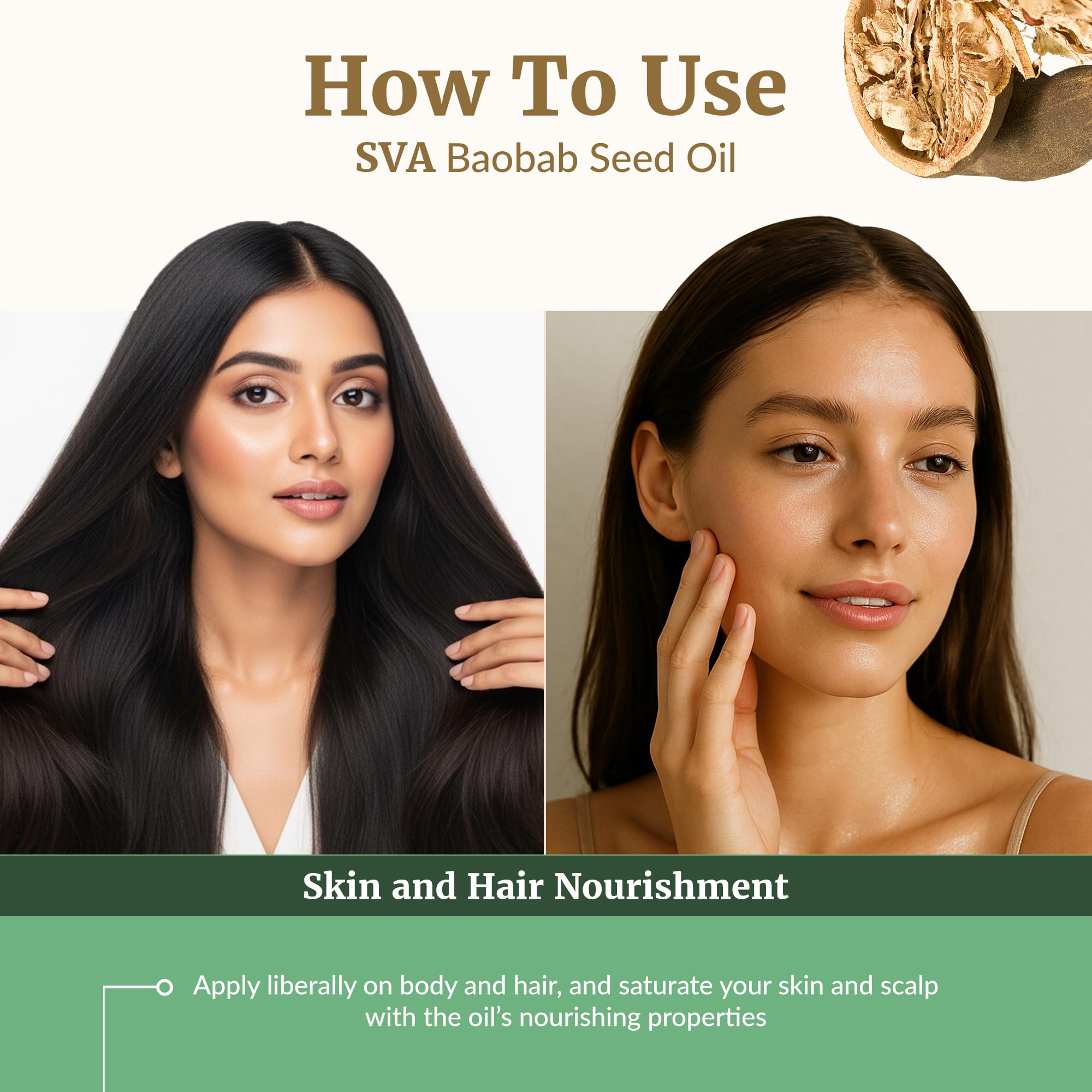 Baobab Oil for hair and scalp massage