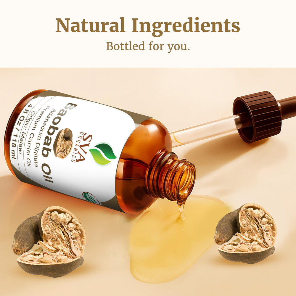 Baobab seeds and oil highlight for SVA product