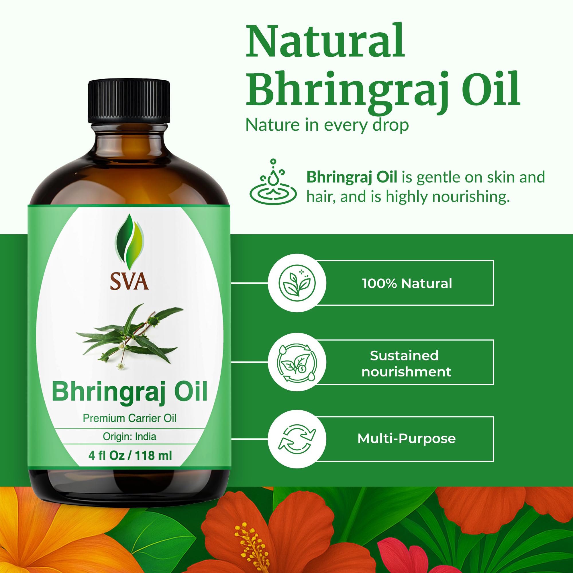 Close-up of cold-pressed Bhringraj oil extraction from leaves