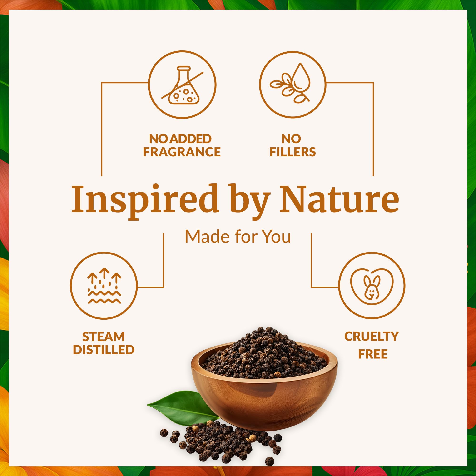 Label on SVA Black Pepper Essential Oil bottle