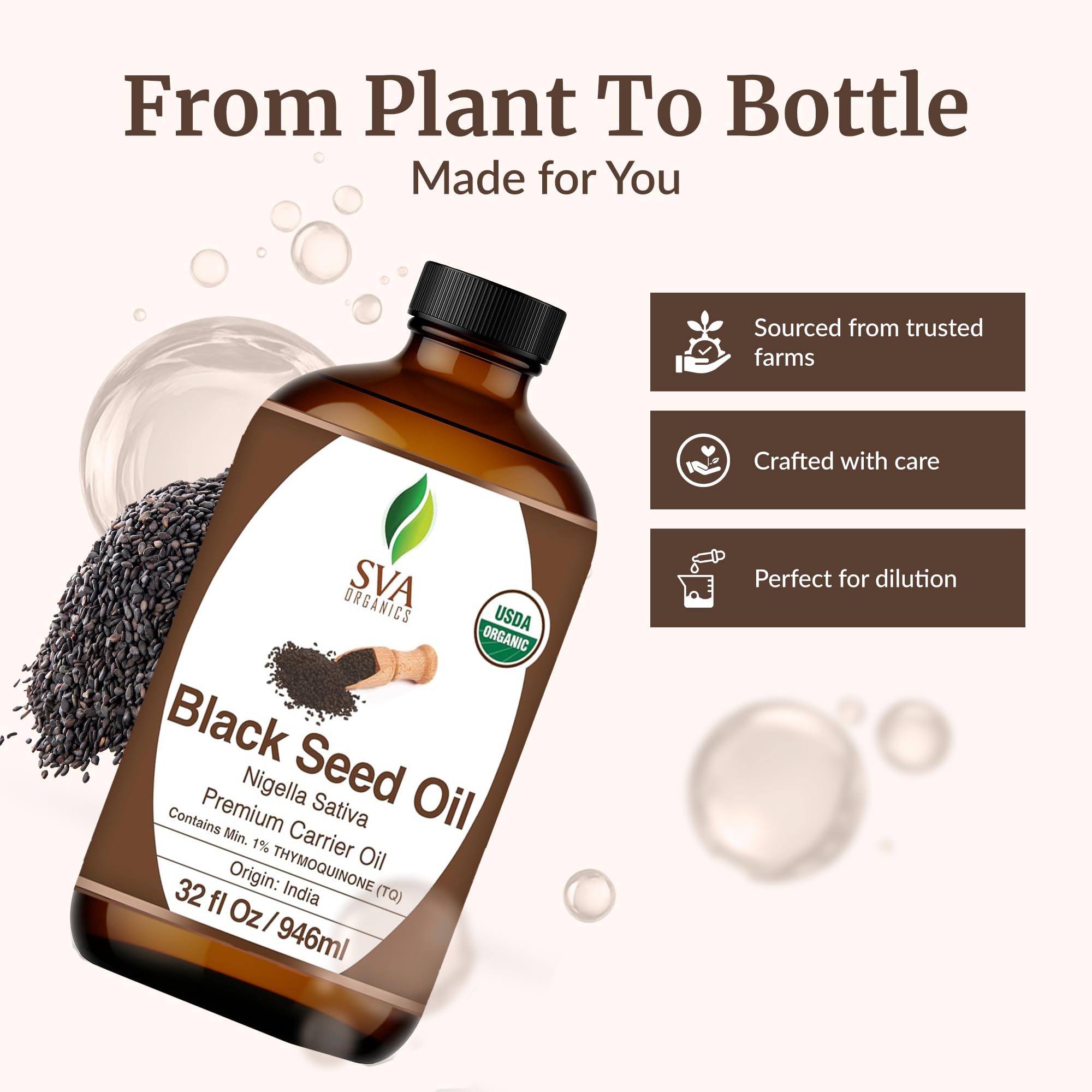 SVA Organic Black Seed Oil for face care