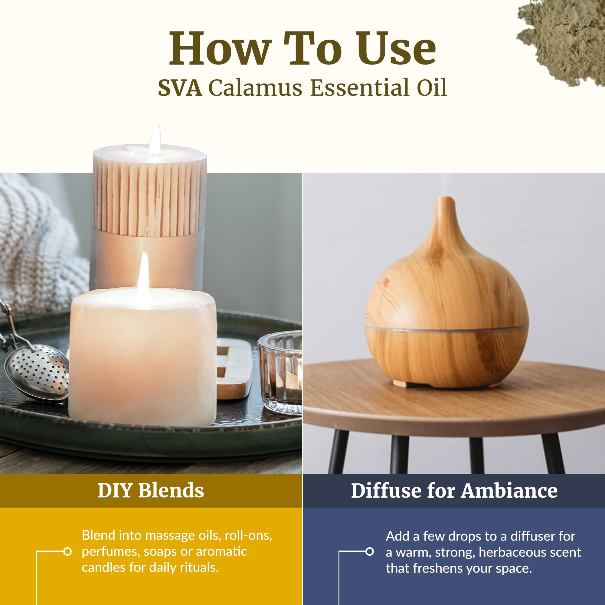 Calamus essential oil for soap making and candle crafting