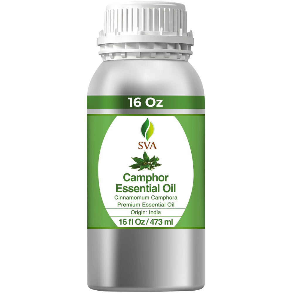 16 oz bottle of SVA Camphor Essential Oil