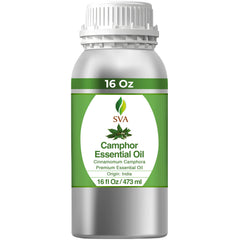 16 oz bottle of SVA Camphor Essential Oil