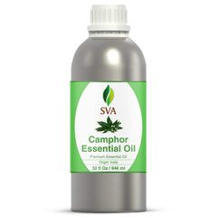Bottle of SVA Camphor Essential Oil 32oz with label