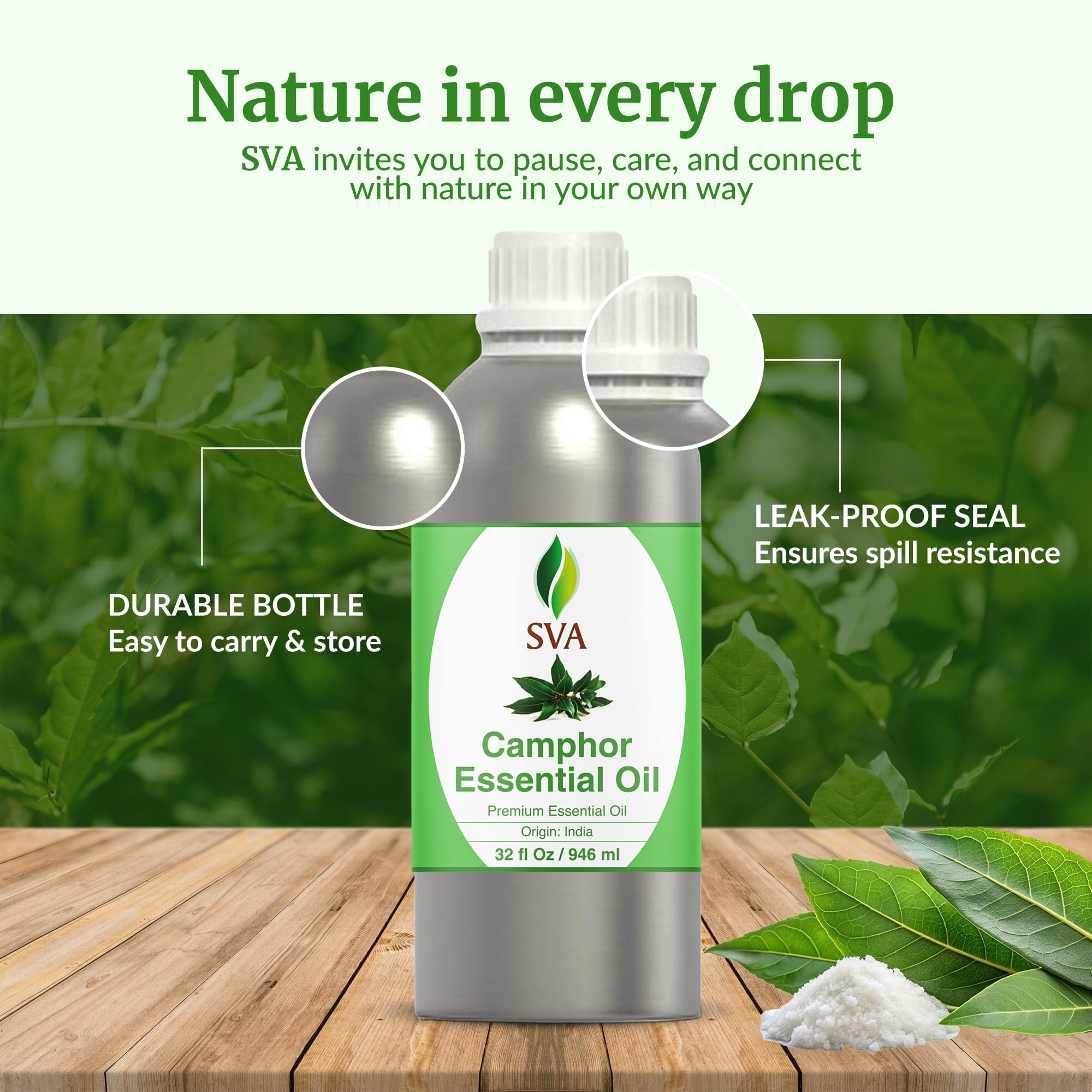 Cruelty-free, preservative-free camphor oil from SVA