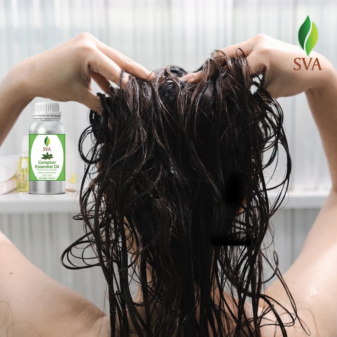Packaging of SVA Camphor Essential Oil 16 oz