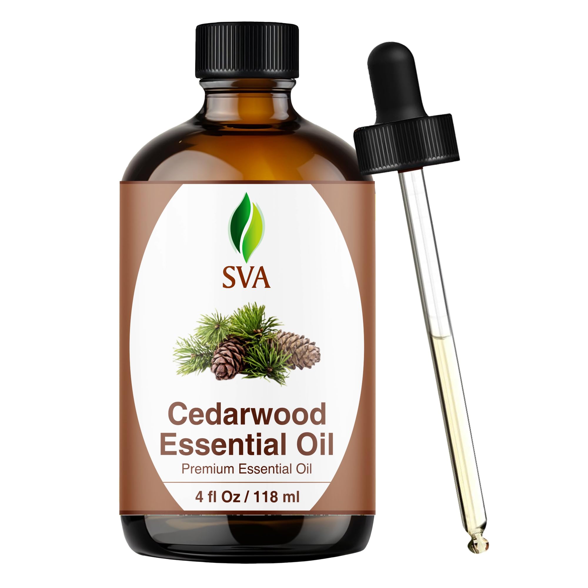 SVA Cedarwood Essential Oil 4oz bottle