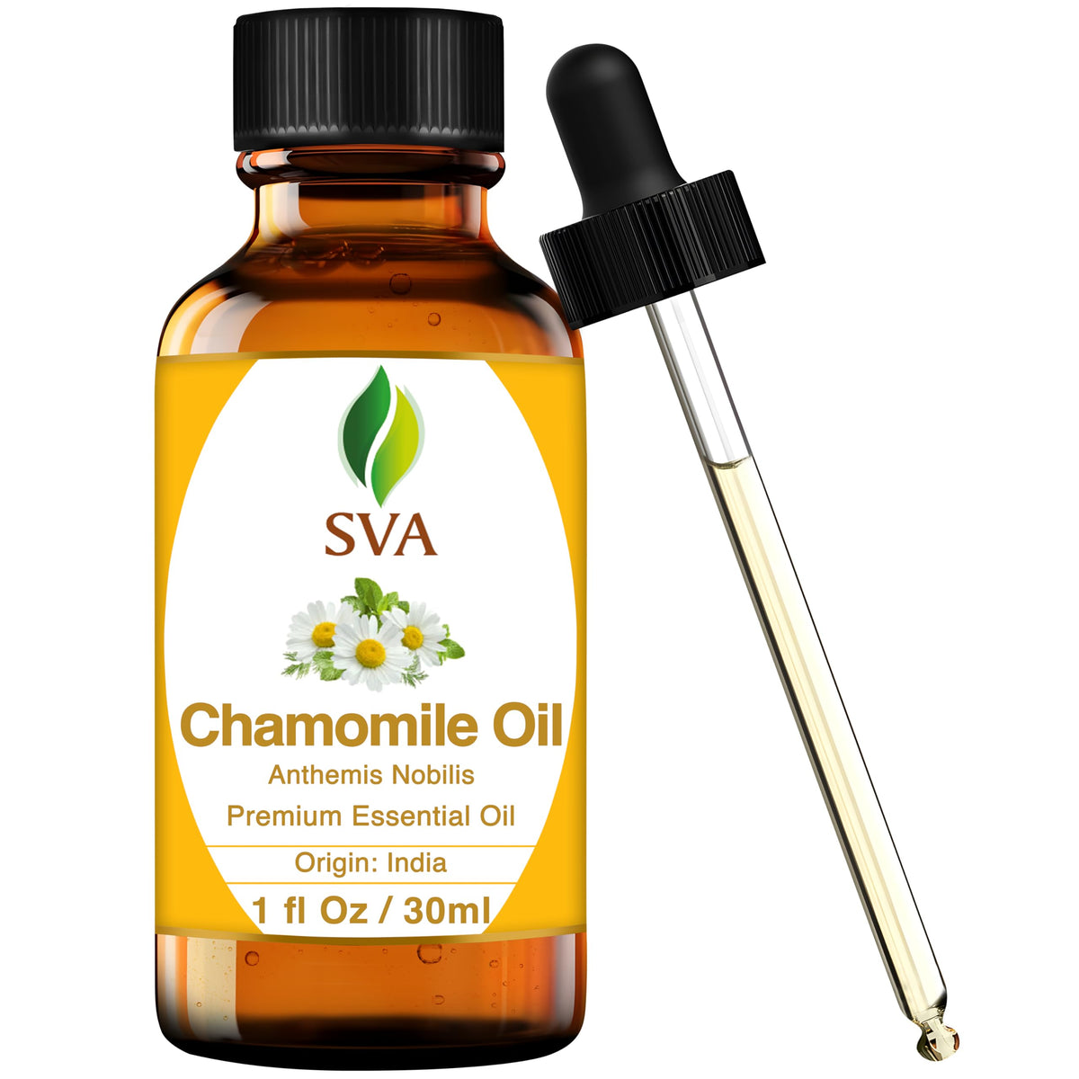 SVA Chamomile Essential Oil 1oz dropper bottle