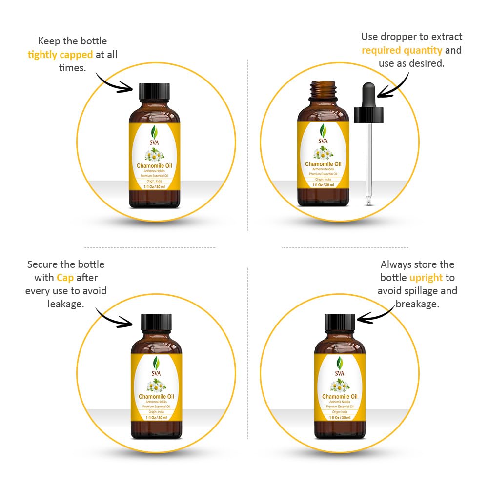 Chamomile essential oil diffuser aroma with SVA Chamomile Oil