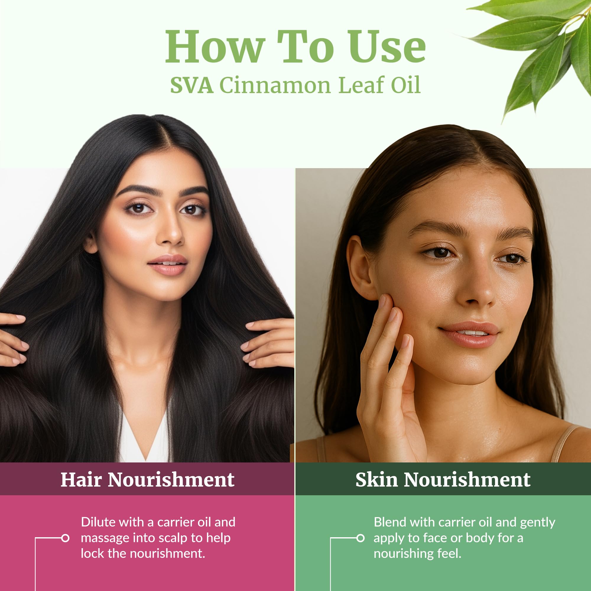 Image showing cinnamon leaf oil used for skin care (diluted)