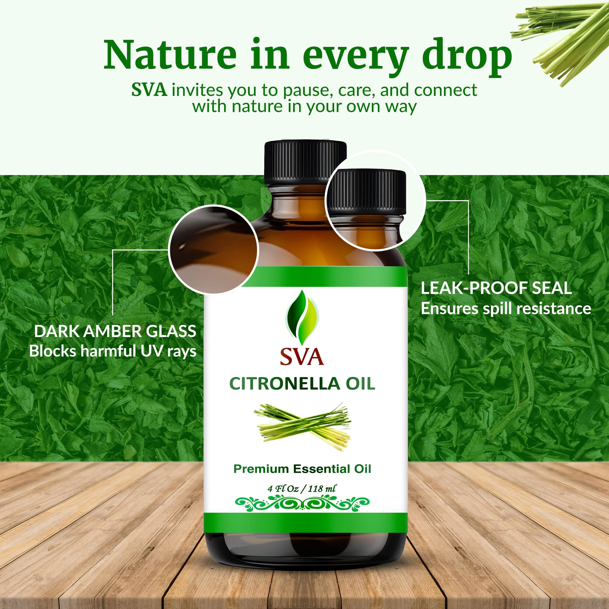 Citronella oil with Epsom salts for bath
