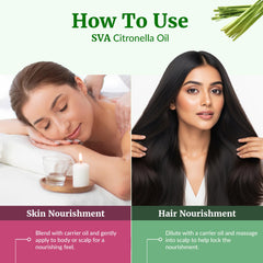 Citronella oil for skin care and cosmetics