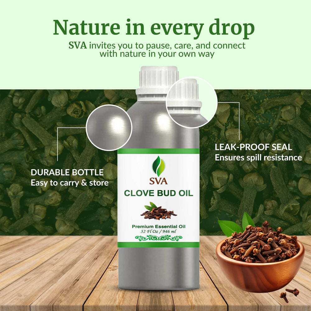 Clove Bud essential oil blends with carrier oils (argan, jojoba, olive)