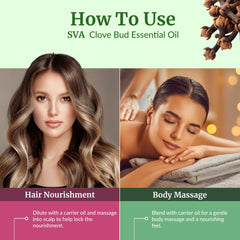 Clove Bud essential oil for body massage (diluted)