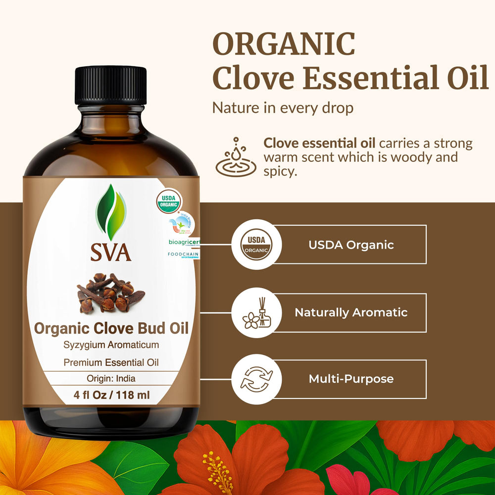 Clove Bud essential oil in diffuser for aromatherapy