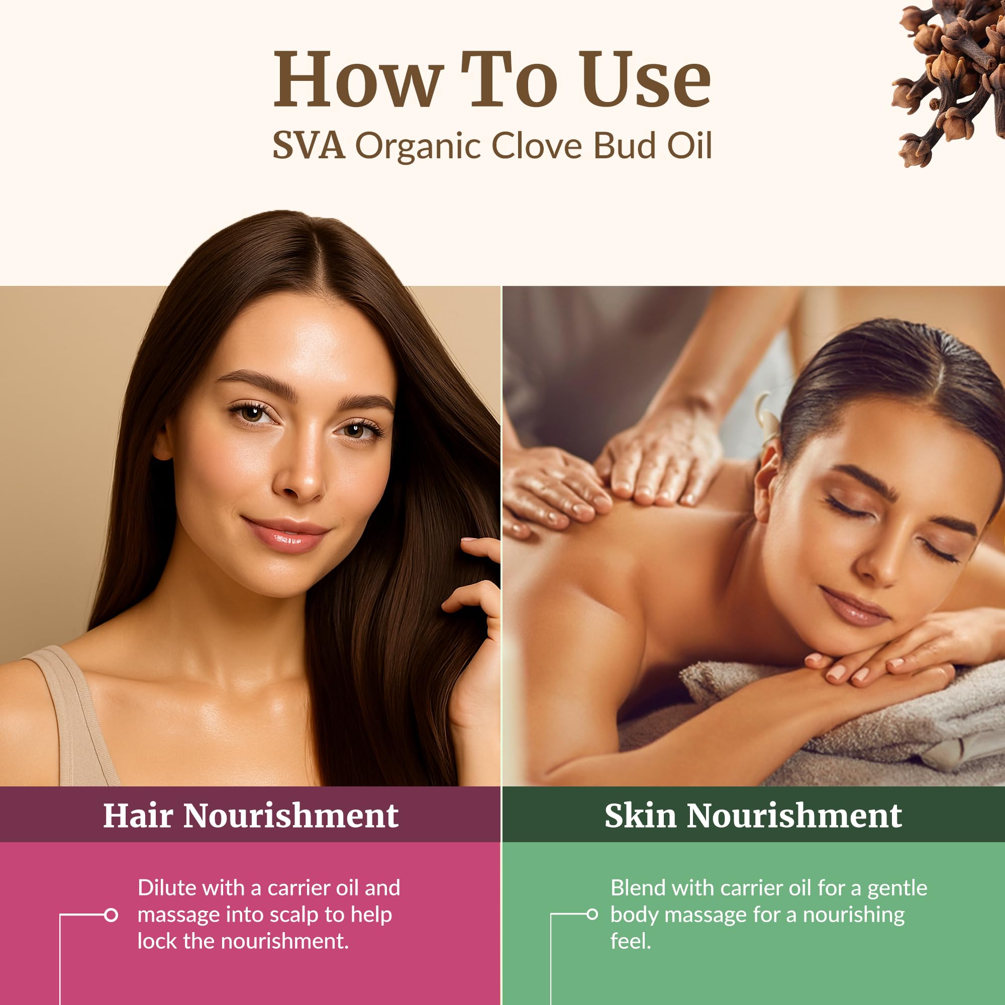 Aromatherapy diffuser with clove bud essential oil