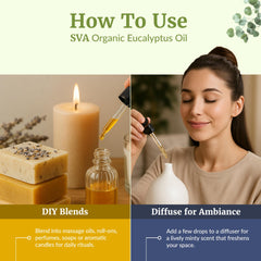 Body massage with eucalyptus essential oil