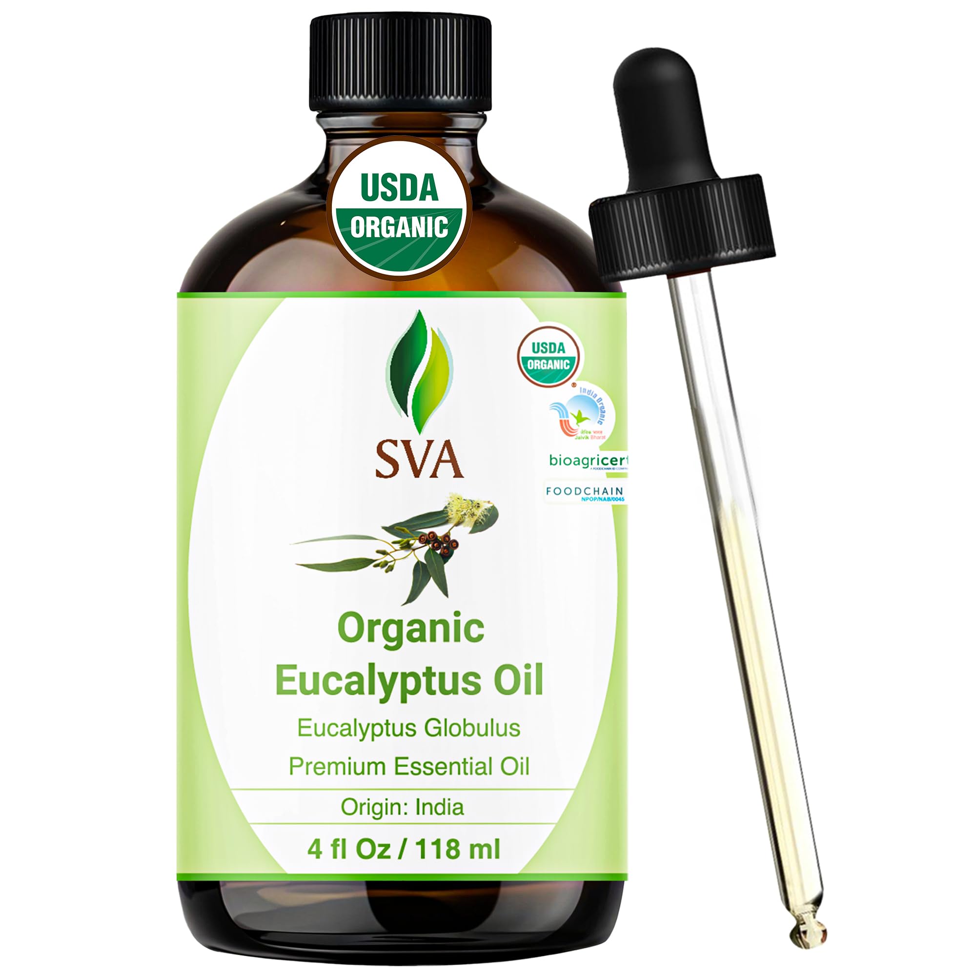 SVA Eucalyptus essential oil bottle 4oz