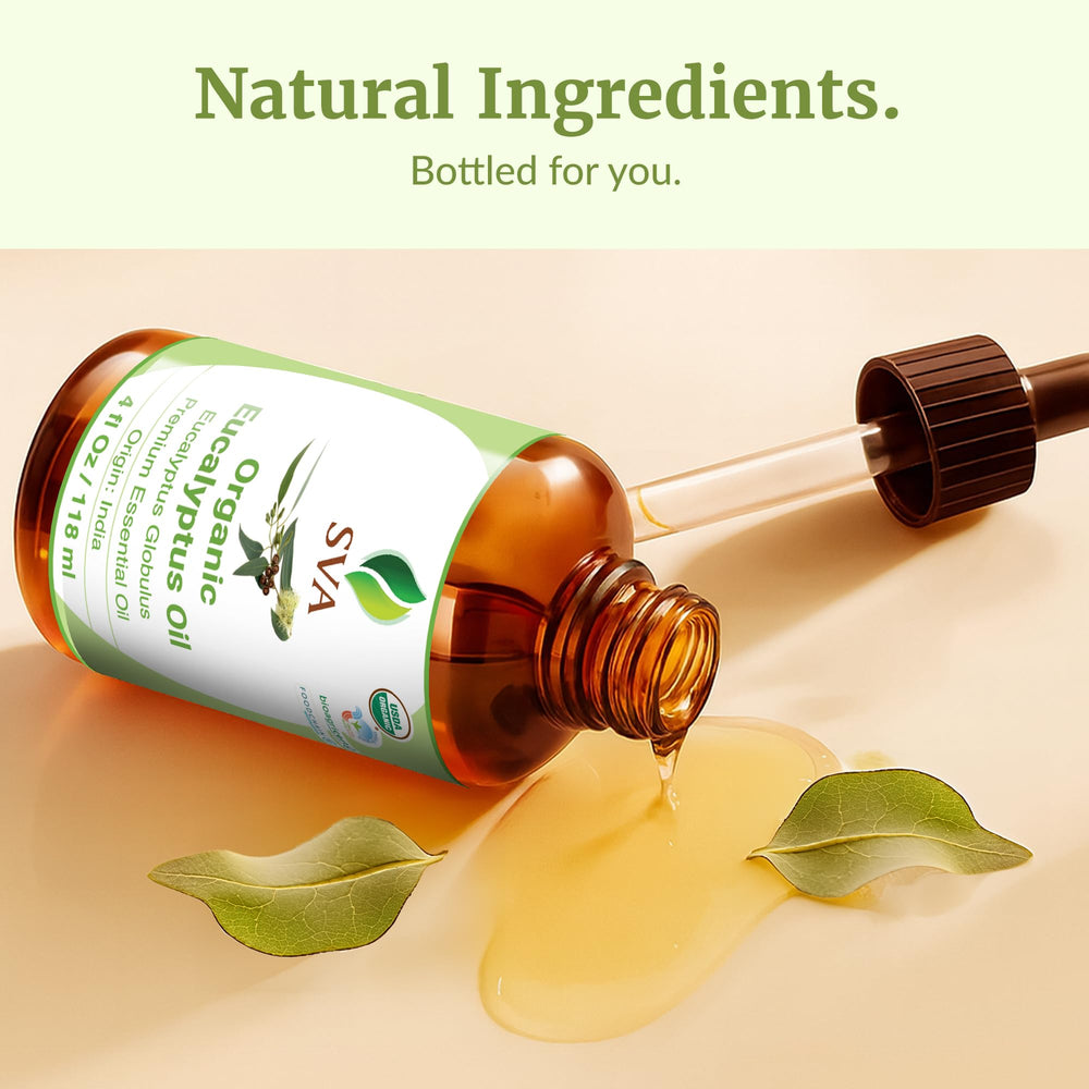 Packaging and label of SVA Eucalyptus essential oil