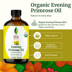 Dropper bottle of SVA Organic Evening Primrose Oil