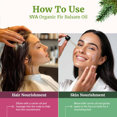 Fir Balsam essential oil used for skin care (diluted)