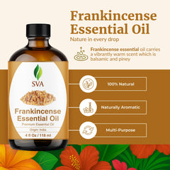 SVA Frankincense essential oil bottle with dropper