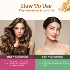 Diluting frankincense essential oil with a carrier oil