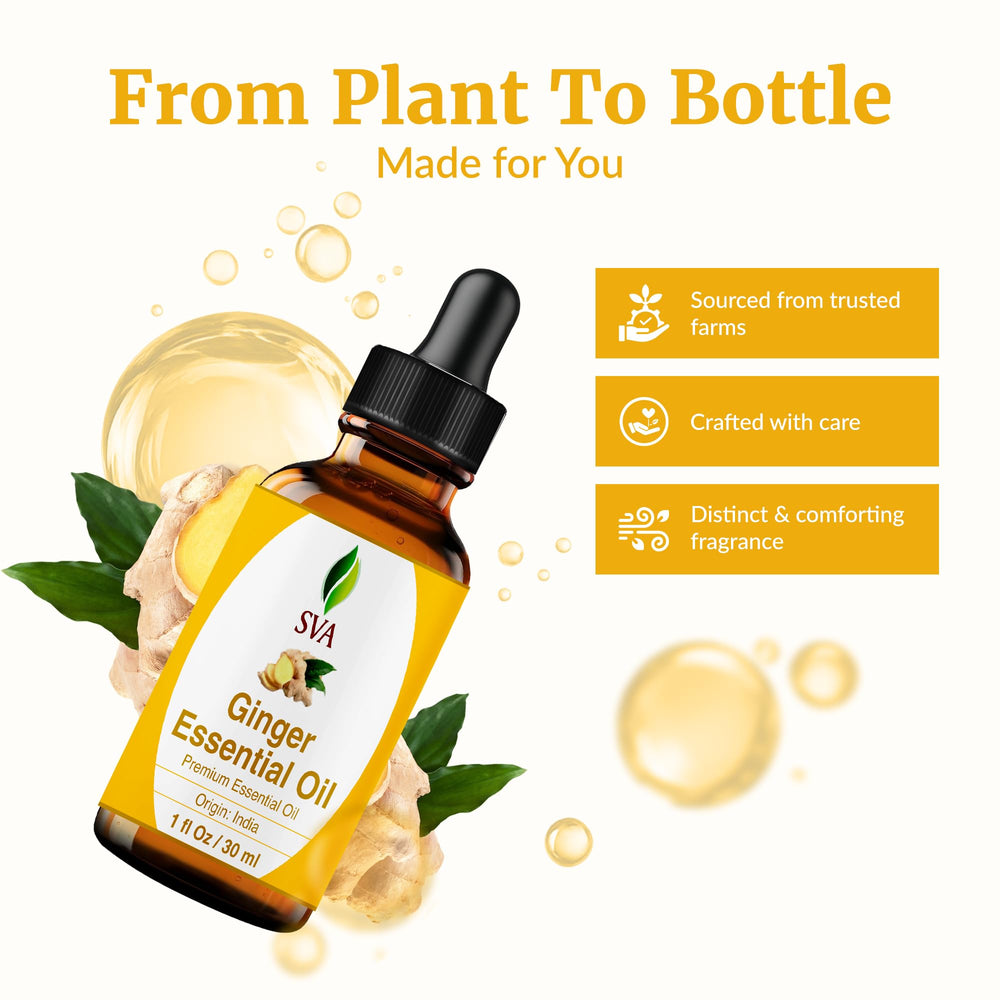 A diffuser releasing aroma with SVA Ginger Essential Oil