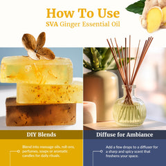 Cream and skincare products enriched with ginger essential oil