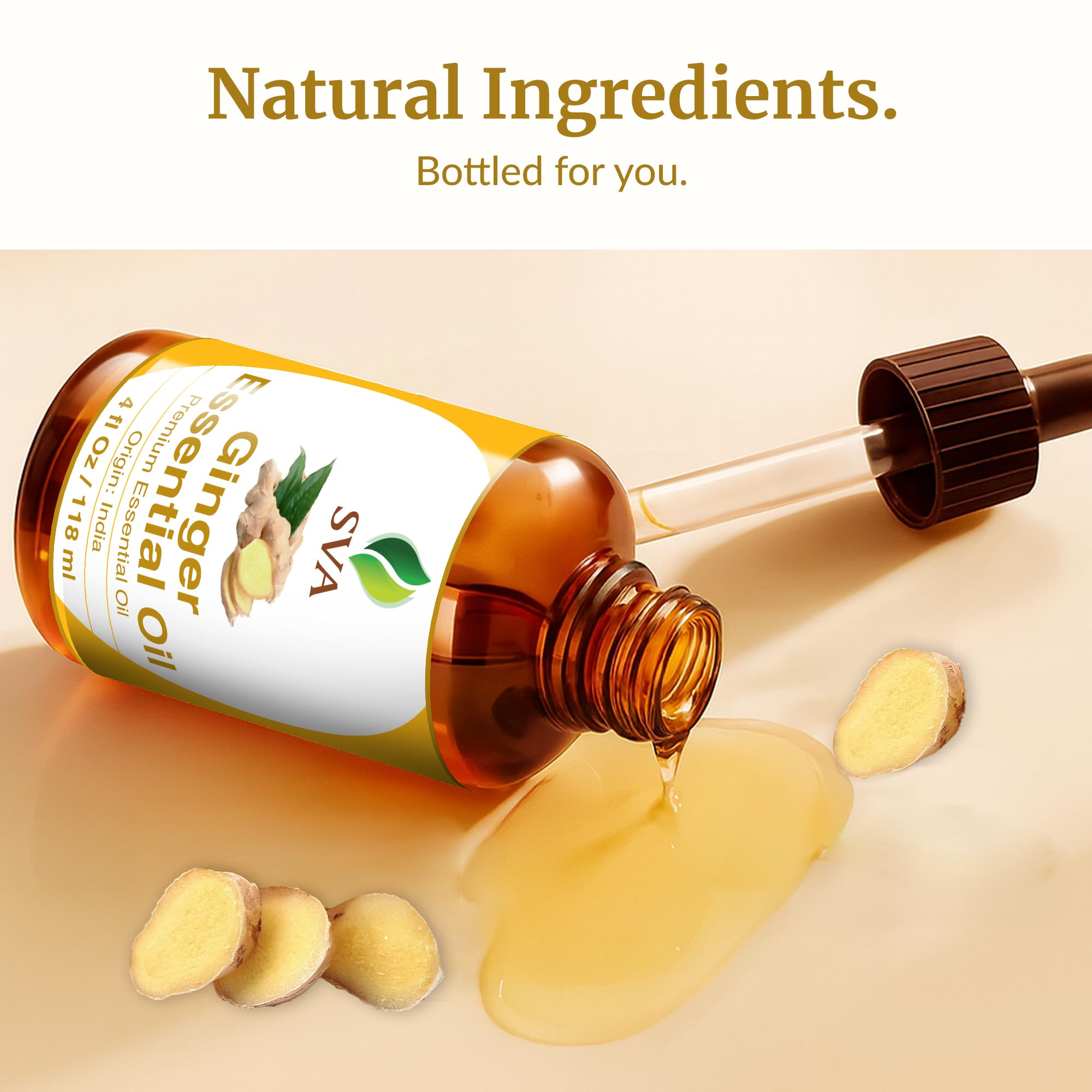 DIY cosmetics using ginger essential oil in lotion